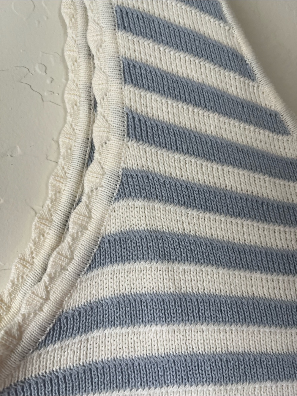 NWT Rylee + Cru Blue and White Striped Knit Mini Dress - Picture 6 of 7